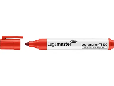Viltstift Legamaster TZ 100 whiteboard rond 1.5-3mm rood