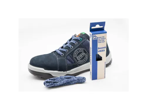 Emma DenimX veters, lengte 135 cm, grijs, per paar