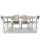 Kantineset,6Stoelen,1Tafel,Zitting Beuken Multiplex Natuur,Blad Grijs