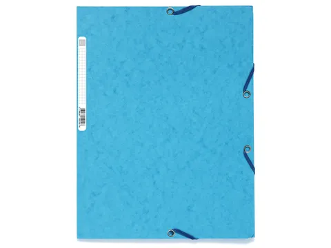 Elastomap A4 glanskarton 3 kleppen Assorti felle kleuren