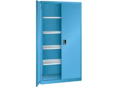 universele kast,HxBxD 1950x1000x580mm,4xStalen bodem,key lock,sokkel