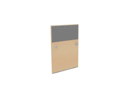 baliepaneel,v. bureau,aanbouw links,B 800mm,NE-esdoorn,BN8078-grijs
