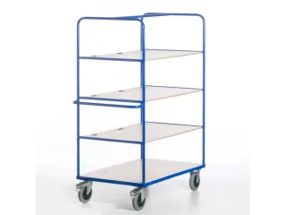 etagewagen,draagverm. 600kg,4etage(s),laadvl. LxB 1200x740mm,houtetage - 12