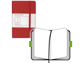 Notitieboek Moleskine large 130x210mm blanco hard cover scarlet red - 2