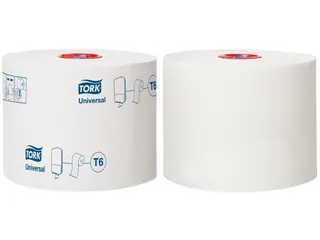 Toiletpapier Tork Mid-size T 6 universeel 1-laags 135m wit 127540 - 2