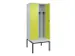locker voor scheiding van kleding,HxBxD 2120x800x815mm,2vak