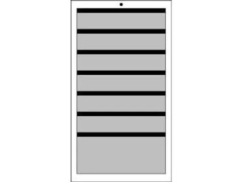 ladekast HxBxD 900x500x500mm 7laden vergrendeling RAL7035