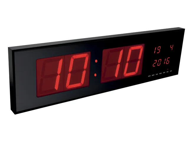 Wandklok Perel met LED display