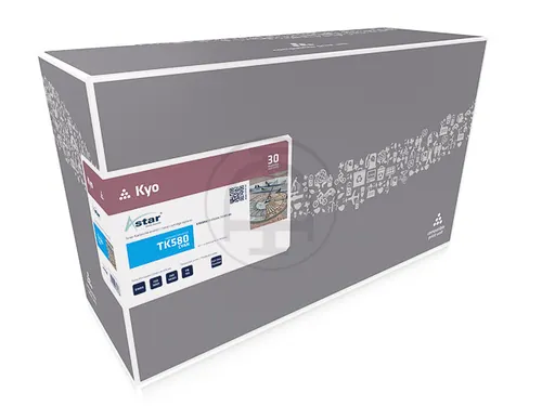 AS14580 Astar Kyocera TK580 FSC toner cyaan rebuilt 2800pag chip