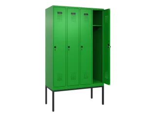 locker,HxBxD 2120x1200x500mm,4vak,vak B 300mm,draaigrendel - 1