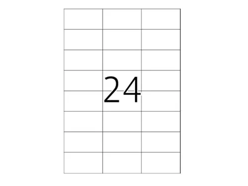 Xerox Multi-use Labels wit permanent 37x70mm 003R97408 2400 stuks