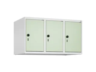 opzetkast,v. locker,3vak.,vak B 300mm,HxBxD 500x900x500mm,draaigrendel - 2