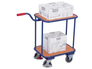 Platformwagen Duwstang 200kg Laadvlak 605x450mm 4 Wielen - 1