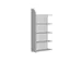 Élément Standard Hxlxp 1900X820X325Mm 5Tablettes 1Panneau Latéral