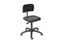 Discountoffice Werkplaatsstoel H 420-555mm Pu-Zitting Zwart Gasveer Wielen