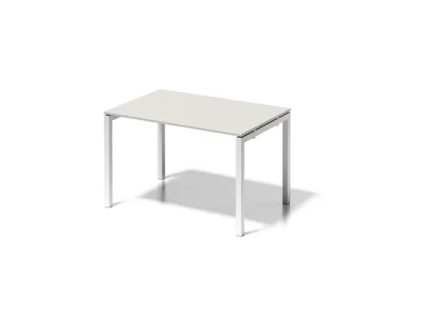 bureau HxBxD 740x1200x800mm blad grijswit 4-voeten verkeerswit