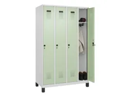 locker,HxBxD 1950x1200x500mm,4vak,vak B 300mm,draaigrendel,voeten