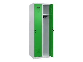 locker,HxBxD 1850x600x500mm,2vak,vak B 300mm,draaigrendel - 2
