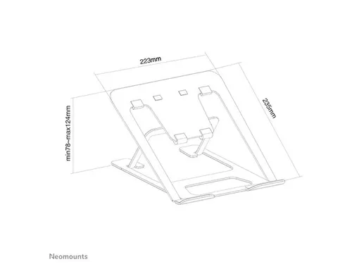 Laptopstandaard NSLS085 10 - 17 inch Zwart