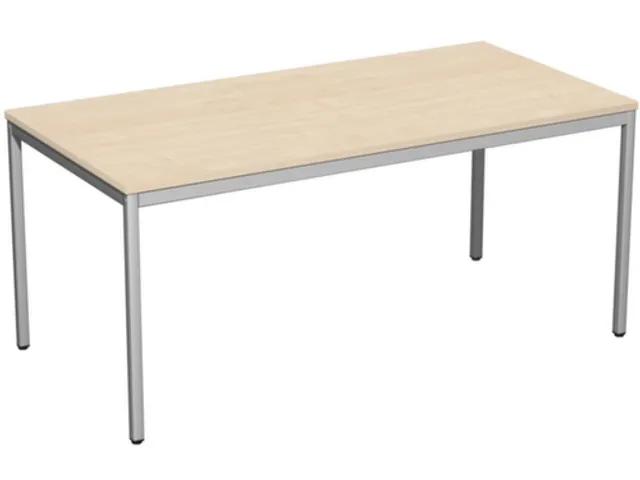 Bureau Hxbxd 720x1600x800mm Bladdecor Esdoorn Frame Ral9006