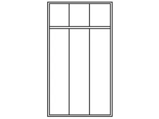 locker met bank,HxBxD 2150x1200x500mm,3vak,RAL7035,front RAL7035 - 3