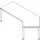 In hoogte verstelbaar hoekbureau 680-820x2370x1130mm beuken wit