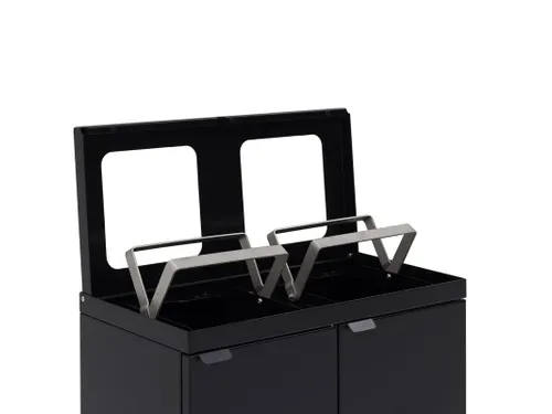 Bica 871 Afvalscheidingsunit 2x45 Liter Zwart