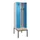 locker met bank,voor scheiding van kleding,HxBxD 2120x600x815mm,2vak