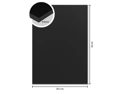 Foamboard Kangaro zwart A3 10 mm dik, 5 stuks 2 zijdig mat papier