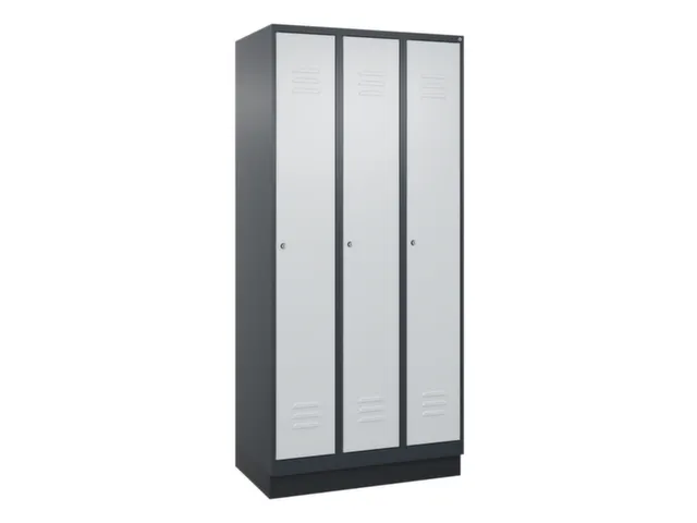 locker,HxBxD 1950x900x500mm,3vak,vak B 300mm,cil.-slot,sokkel