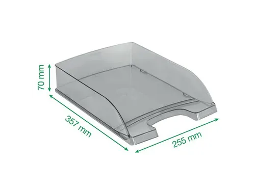 Brievenbak Leitz 5226 A4 Plastic Transparant Glashelder