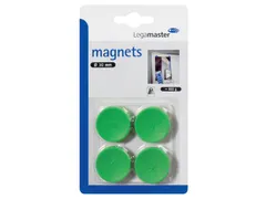 Magneet Legamaster 30mm 850gr groen 4 stuks
