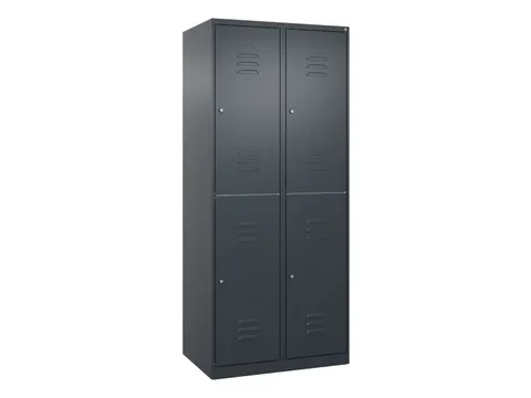 dubbeldekse locker,HxBxD 1850x800x500mm,2x2vak.,vak B 400mm