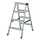 Lichte Universele Trapladder 0.95m H 0 65m 2x4treden Incl. Bordes