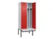 locker met bank,voor scheiding van kleding,HxBxD 2120x800x815mm,2vak