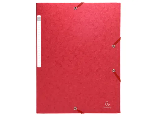 Elastomap A4 glanskarton 3 kleppen monobloc Assorti