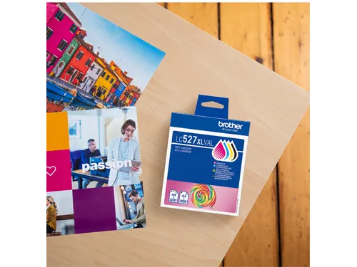 Brother LC-527XL Inktcartridges Zwart + 3 Kleuren XL