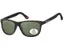 Zonnebril Montana met groen G15 gepolariseerd glas mat zwart