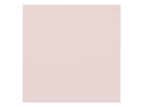 Tableau magnétique en verre 100x100cm rose poudre