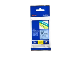 Labeltape Brother P-touch TZe-541 standaard 18mm zwart op blauw - 4