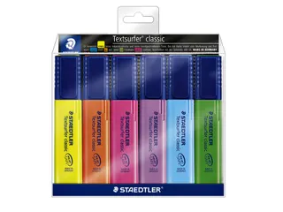 Markeerstift Staedtler 364 Textsurfer assorti 6 stuks - 1
