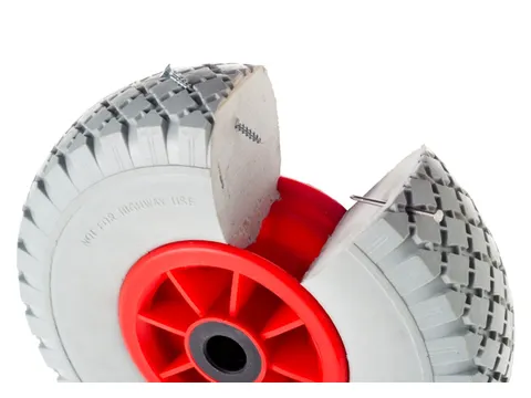 pechveilige banden,v. transportwagen,PU,draagverm. 250kg,wiellager