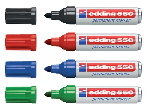 Viltstift edding 550 rond rood 3-4mm