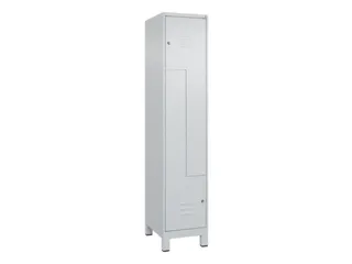 Z-garderobekast,HxBxD 1950x400x500mm,vak B 200/400mm,cil.-slot,voeten - 1