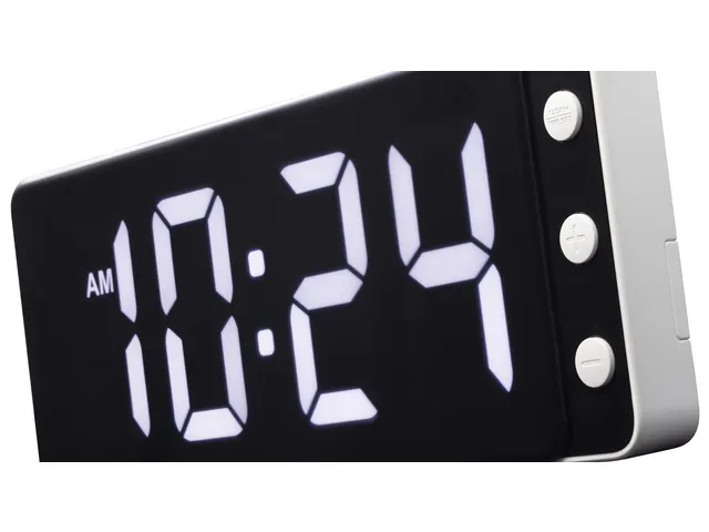 Horloge de table/murale NeXtime Digital Clock White de 27,2 x 10,8 cm