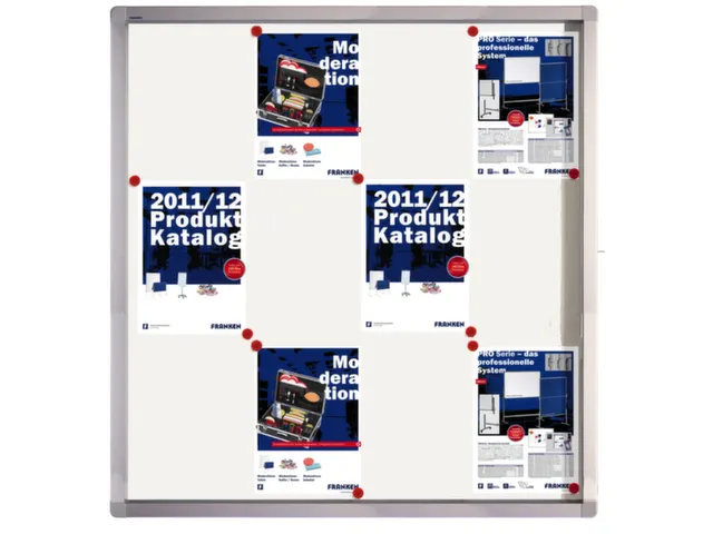 Vitrine Binnen En Buiten 12xa4 Schrijfbord 1011x980x45mm