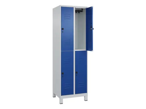 dubbeldekse locker,HxBxD 1950x600x500mm,2x2vak.,vak B 300mm