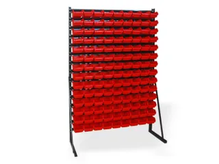 zichtbakkenstelling,HxBxD 1650x1114x350mm,126bakken kunststof - 1