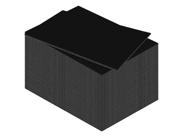 Panneau Mousse Kangaro A4 3mm Double face Noir 30 pièces