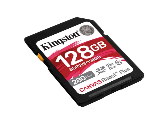 128GB Canvas React Plus SDXC UHS-II 280R/100W U3 V60 voor Full HD/4K
